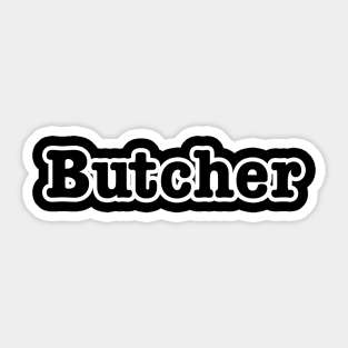 Butcher Sticker